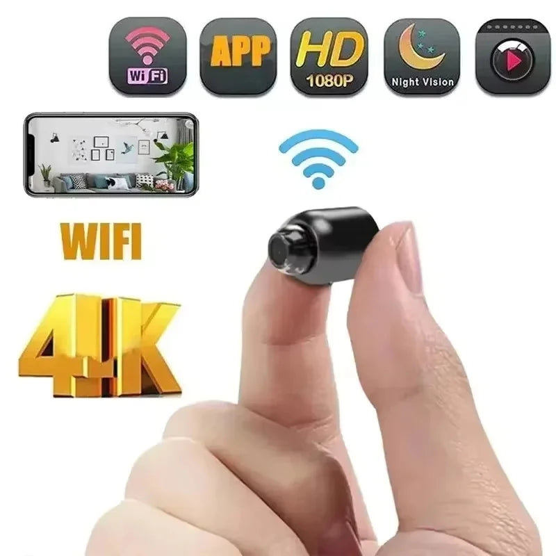 Mini Camera 1080P Clear Night Vision Lightweight Portable Premium Cams Motion Detection Wireless Surveillance Protection Camera