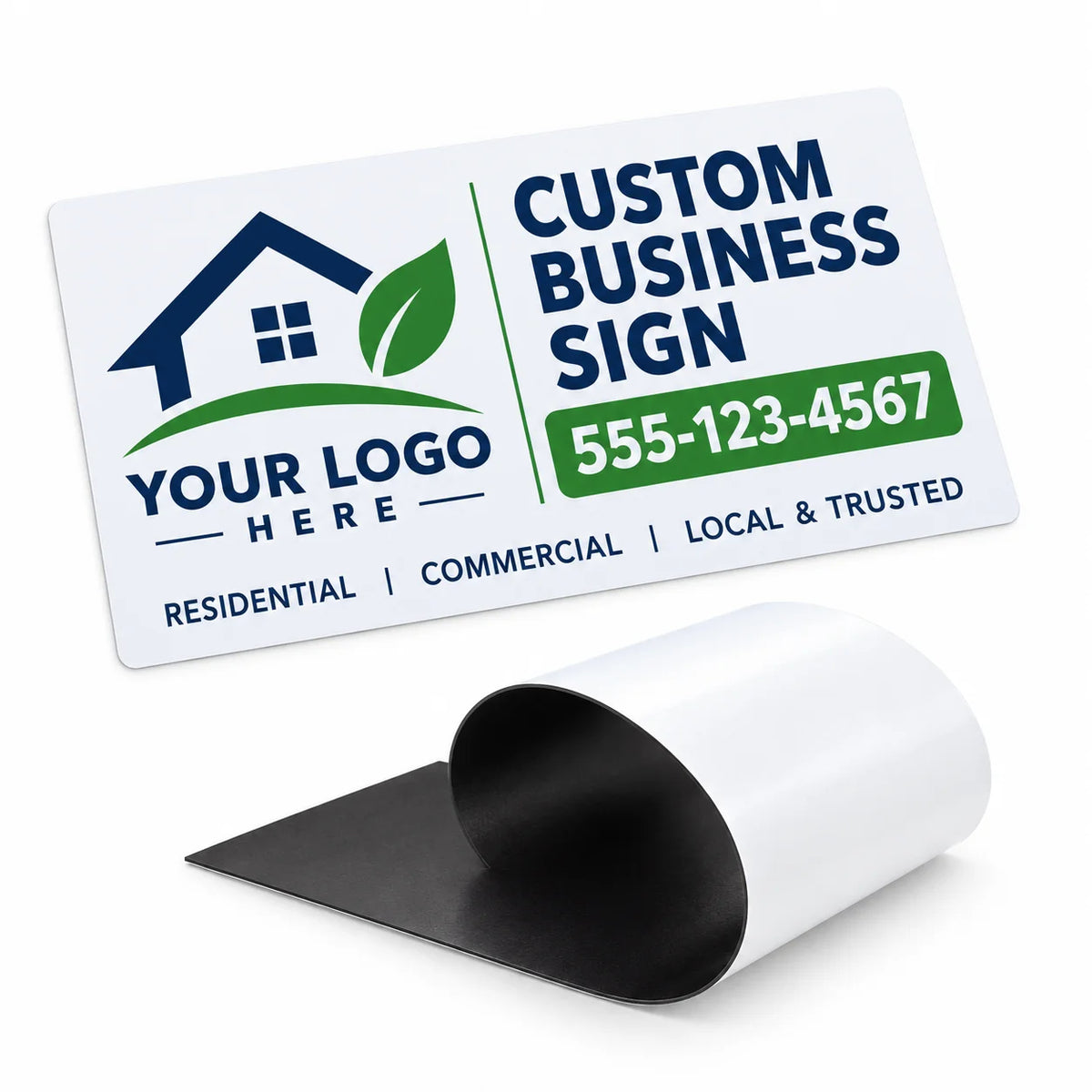 Custom Car Magnetic Sign Personalized Vehicle Logo Text Decal for Cars Trucks Business Advertising Door Magnet
