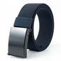 Men's Belt Nylon Tactical Belt Metal Buckle Woven Elastic Belt Outdoor Training With Pants Jeans Belt Leisure Woven Belts Unisex