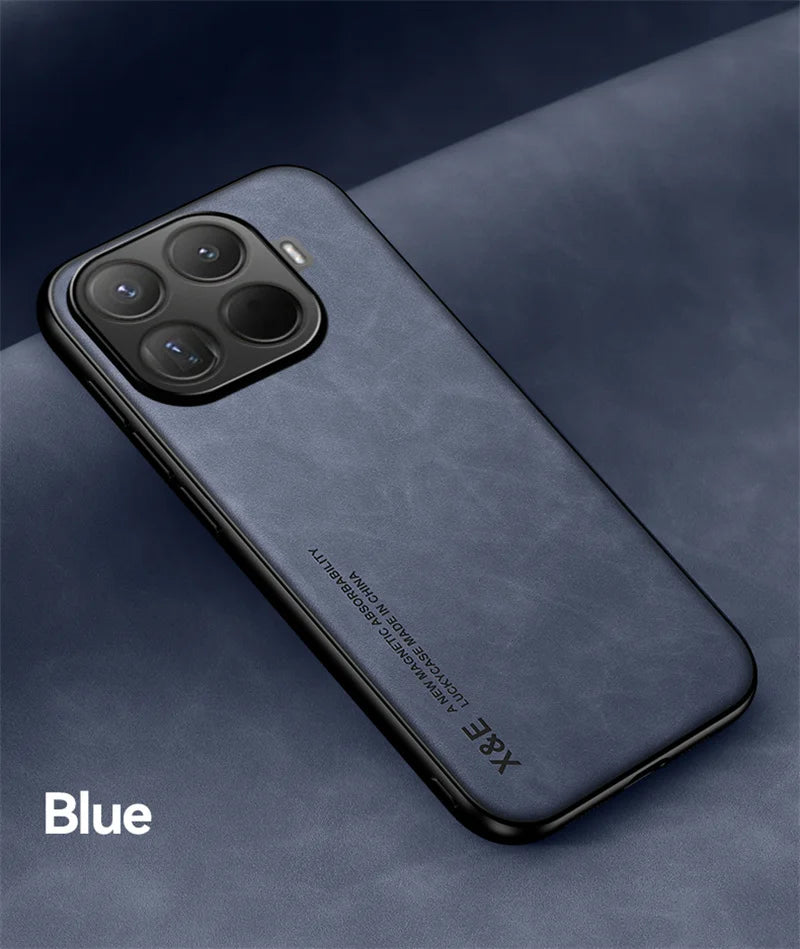 For Xiaomi 15T Pro 5G Case Soft Leather Magnetic Holder Phone Case For Xiomi Xiaomy Mi15T Mi 15T 15 T Pro Shockproof Back Cover