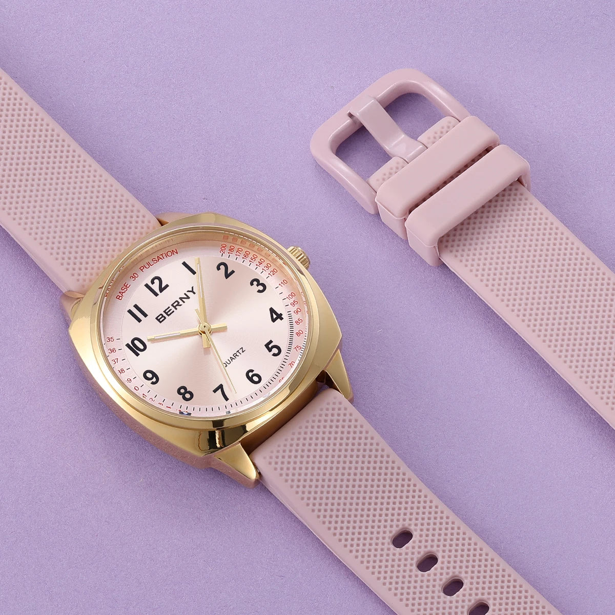 BERNY Women's Watches Nurse Watch Casual Simple Ladies Gold Quartz Watches Luminous Easy Read Waterproof Sport Women Wristwatch