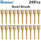 10Pcs Dental Polishing Brush Flat Sharp Bowl Type Aluminum Polisher RA 2.35mm Fit for Contra Angle Handpiece Dentistry Lab Tool