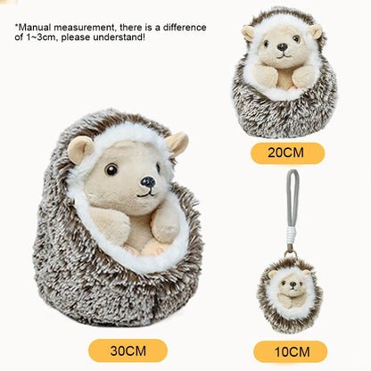10/20/25cm Cute Hedgehog Plush Doll Soft Hedgehog Huggable Pillow Lifelike Hedgehog Pendant Doll Lovely Desktop Pet Bag Decor