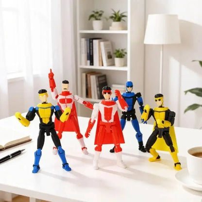 3d Printed Blue-Masked Invincible T13 Dummy13 Multi-Jointed Movable 3d Printed Shapeshift Toys Action Figure Custom Toy