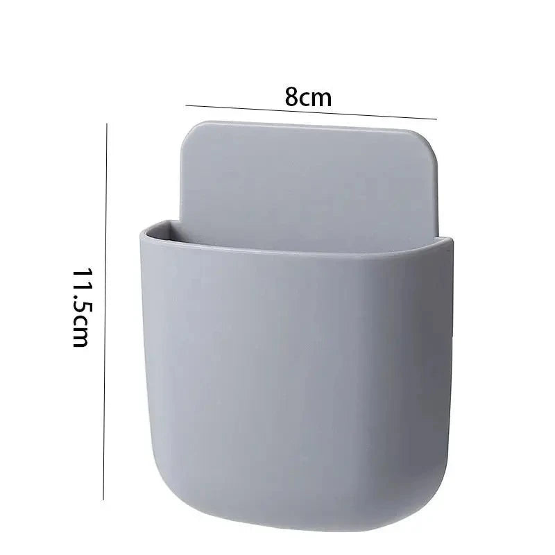 2 SZTUKI Pudełko do przechowywania montowane na ścianie Gospodarstwo domowe Salon Klimatyzator Pilot Zdalnego Sterowania Pudełko do Przechowywania Telefonu przy Łóżku Organizer Box1p2026