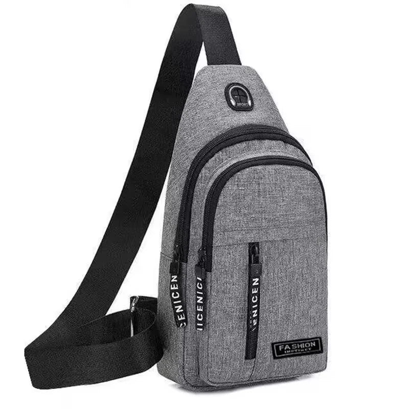 1 adjustable men's and women's crossbody bag sports chest bag, durable travel and hiking backpack chest bag