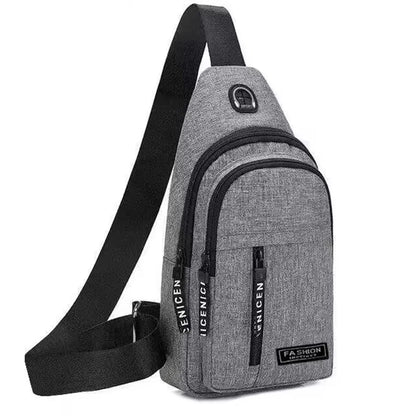 1 adjustable men's and women's crossbody bag sports chest bag, durable travel and hiking backpack chest bag