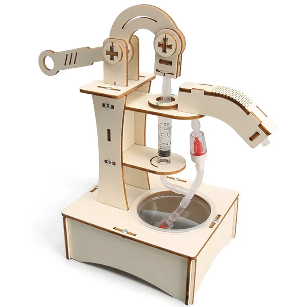 STEAM Experiment Kit Wooden DIY Toy Building Kit Hand‑Assembled Physical Science Model Science Lesson Aid For Kids 6‑14 Years