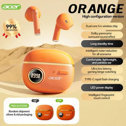 [Official Acer Product] Ohr544 Bluetooth Headphones In-Ear Wireless Design Comfortable to Wear Suitable for Sports Running Cycling Compatible with Mobile Phones Android Ios Systems