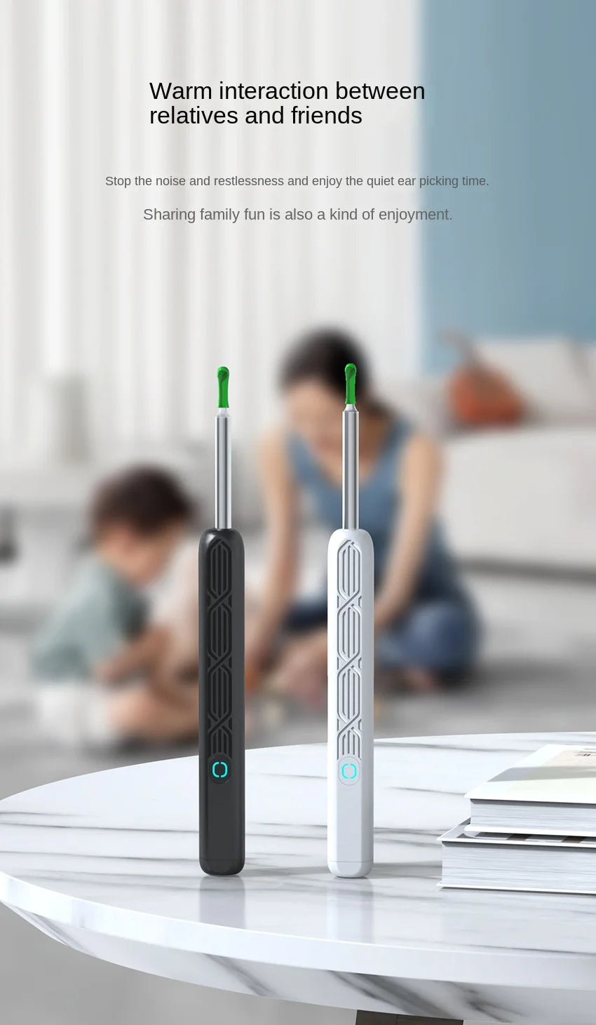 Visual Ear Wax Cleaner with Camera Safe Earwax Removal Endoscope with 5M Camera Luminous Otoscope Ear Cleaning Tools Ear Care