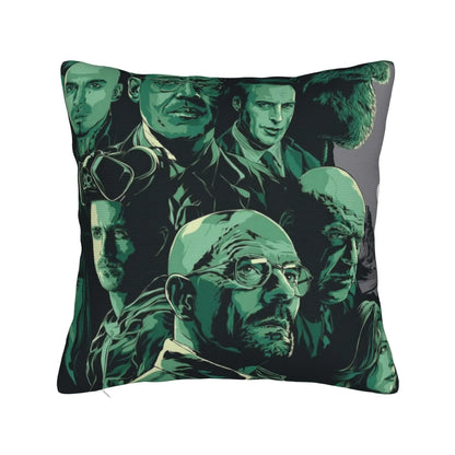 Saul Goodman Actor Square Pillow Case Breaking Bad Cushion Covers Customized Zippered Decorative Pillowcase for Sofa 40*40cm