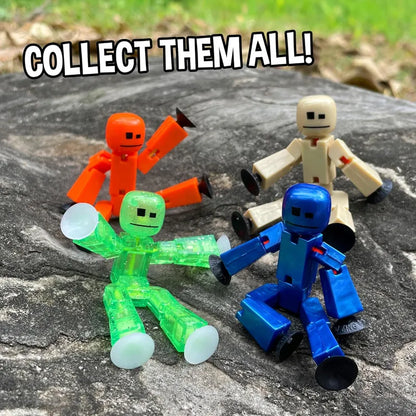 Suction Cup Sucker Sticky Robot Toys Collectable Action Figures Toy Create Stop Motion Animation Great for Kids Ages 4+