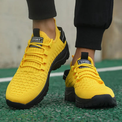Men Sneakers Thick Soled Casual Shoes Men Cushioning Sports Shoes Lightweight Outdoor Walking Shoes Plus Size 39-46 Sneakers Men