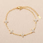 925 Sterling Silver Shiny Zircon Flower Bracelets For Women Charm Temperament Chain Bracelet Party Wedding Jewelry Holiday Gifts