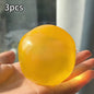 1/3pcs Cute Translucent Coconut Oil Squeeze Ball Appearance Plasticity Slow Rebound Stress Relief Fidget For Kids & Adult 6*6CM