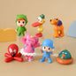 / 7Pcs/Set Kawaii Pocoyo Animal Toy Bird Duck Elephant Doll Toy Model Scene Ornaments Anime Cartoon Cute Pvc Figures Toys