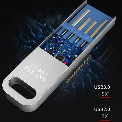Lenovo Metal USB Adapter Flash Drive USB 3.0 128GB 256GB 512GB High Speed Metal Mini U Disk Pendrive 1TB 2TB Memory Stick