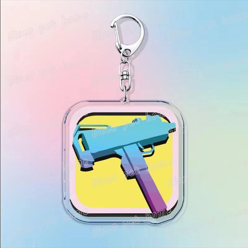 Classic Game Vice City Keychains for Accessories Bag Charm San Andreas Pc Games Lovers Keyring Jewelry Fans Gifts