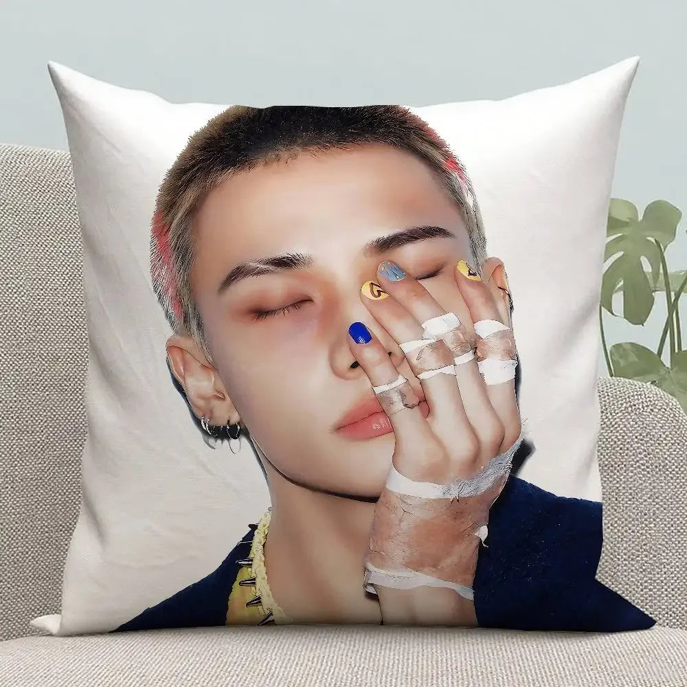 Korean Idol H-Hwang-H-Hyunjin-s Pillow Case Pillowcases Home Decor Living Room Decor Cushion Covers