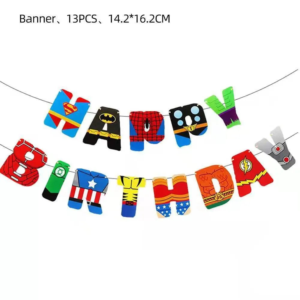 The Avengers Theme Birthday Party Supplies Tablecloths Tableware Sets Plates Cups Napkins Avengers Gifts Party Favors Balloons