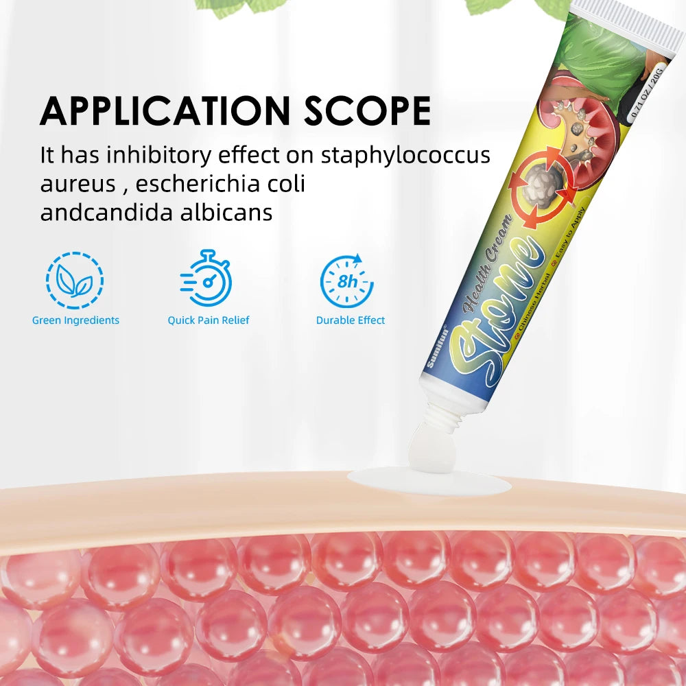 Sumifun 20g Renal Kidney Gallstone Treatment Cream Waist Abdominal Pain Urination Interruption Lithiasis Ointment Health Care
