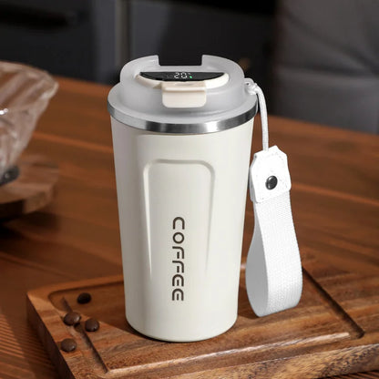 510ML Intelligent LED Temperature Display Stainless Steel Coffee Cup Temperature Measure Insulation Outdoor Car Portable Cup