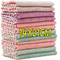 20PCS Microfiber Towel Absorbent Kitchen Cleaning Cloth Non-stick Oil Dish Towel Rags Napkins Tableware Household Cleaning Towel