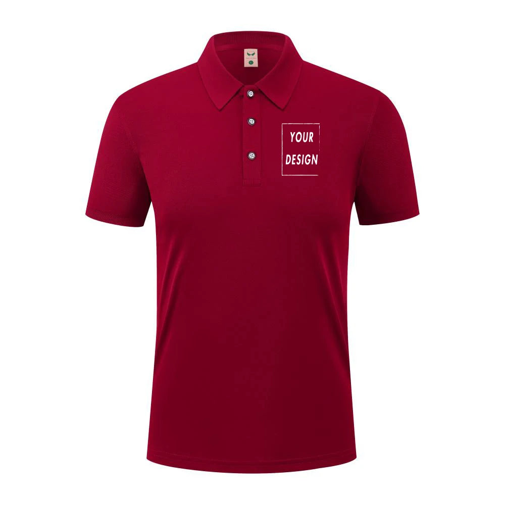 2025 Summer Causal Polo Shirt Custom Logo Printed Text Picture Brand Embroidery Personal Design Breathable Men And WomenTops