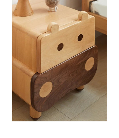 Solid Wood household Kindergarten Children's Bedside Table Apartment Dormitory Storage Cabinet Modern Kids Bedroom Nightstan