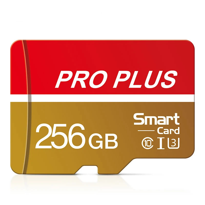 Red Pro High Speed Micro TF SD Card 128GB 256GB Class10 U3 V30 Up to 100MB/s for Camera Drone Driving Recorder Memory Card