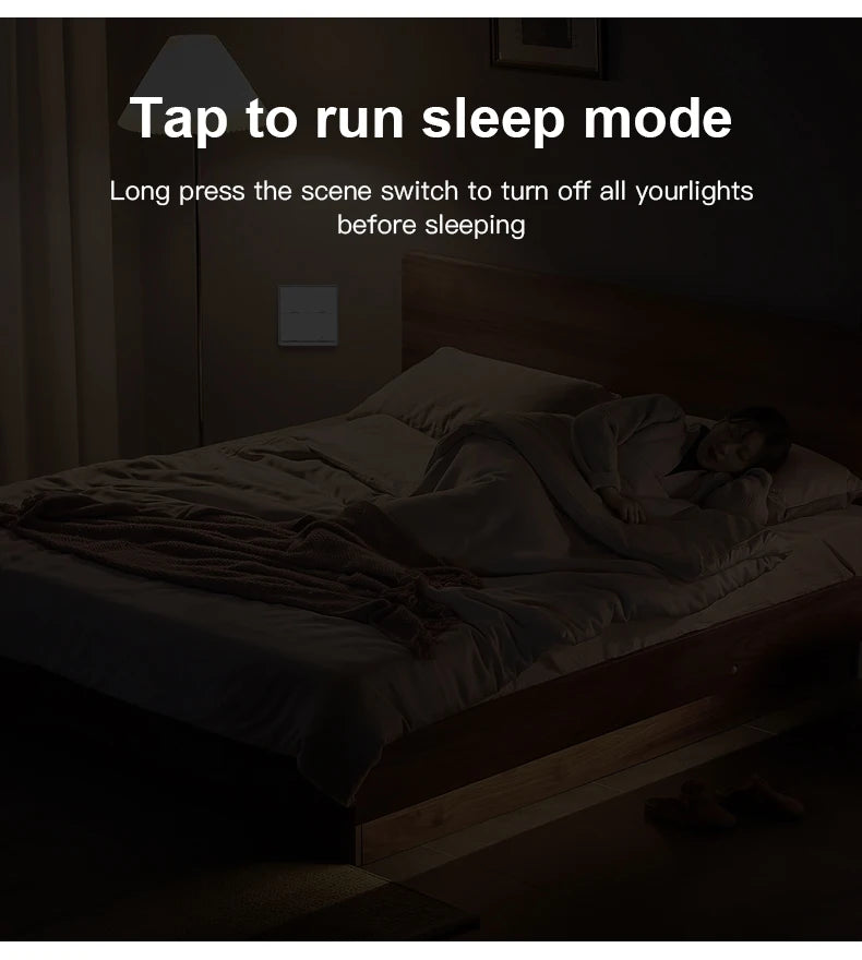 Works with Tuya Zigbee Smart Scene Switch Button 4 Gang 12 Scene Switch Push Button Controller in Smart Life App ZigBee Gateway