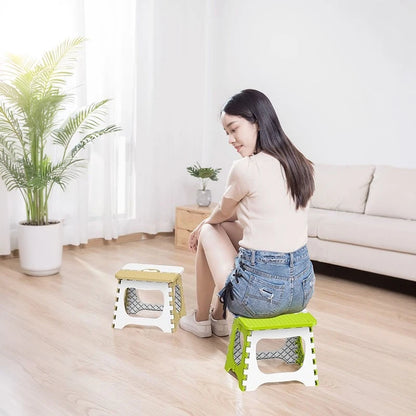 Portable Thick Plastic Folding Stool Outdoor Camping Home Use Fishing Travel Lightweight Children's Reading Chair Bathroom Chair