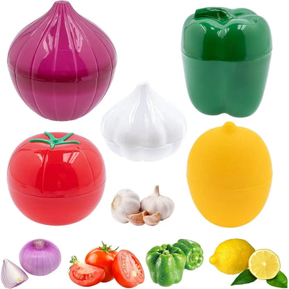 Plastic Food Storage Box Vegetable Fruit Sealed Box Kitchen Crisper Containers Onion Garlic Green Pepper Fresh Storage Tools