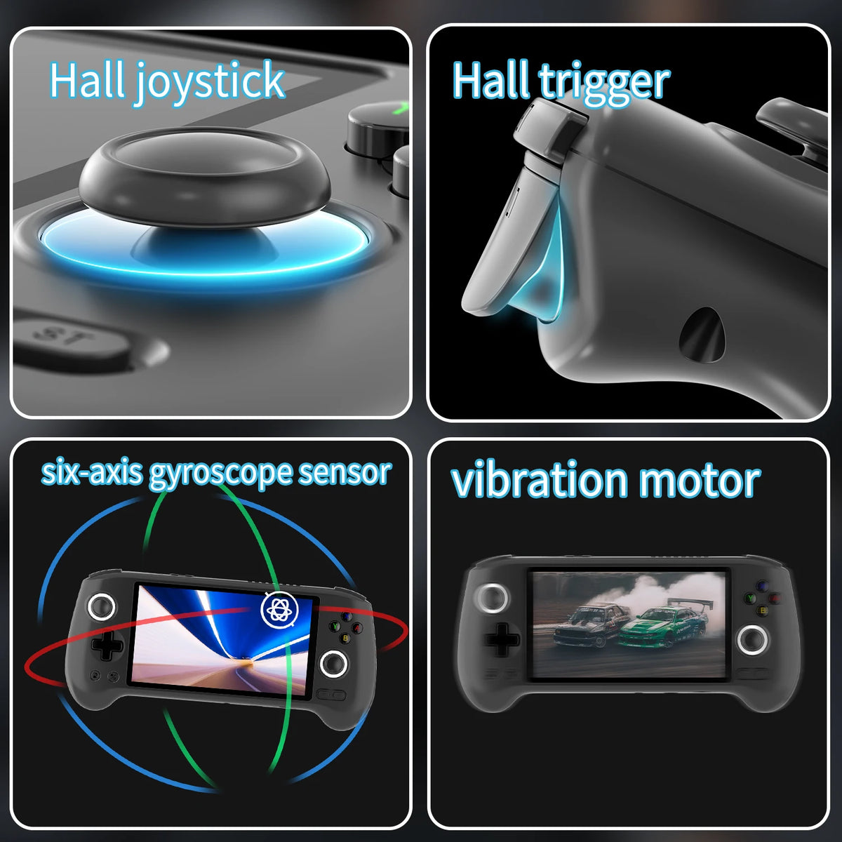 ANBERNIC RG556 Handheld Games Console 5.48'' AMOLED 1080*1920 Screen Android 5500mAh Portable Video Games Player AI Assistant