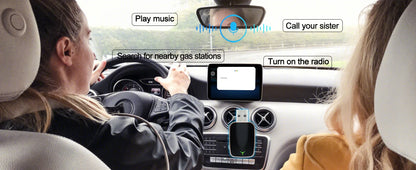 Mini Wireless Carplay Adapter Android Auto AI Smart USB Dongle 2 in 1  WiFi Fast Connect for Benz Chevrolet Ford Honda Toyota