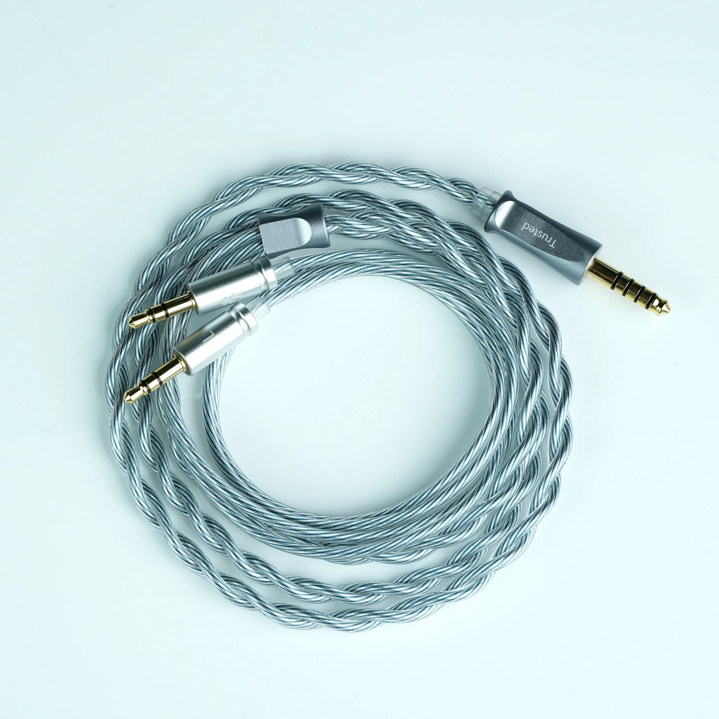 Trusted-50 Dual 3.5mm Upgrade Cable 3.5mm/4.4mm Balanced for Sennheiser HIFIMAN Audeze DENON SONY Fostex Headphones
