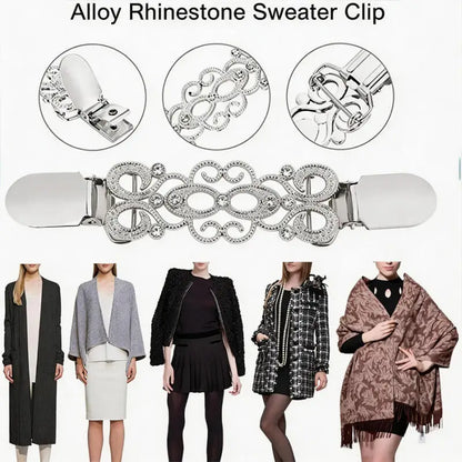 Fashion Sweater Clip Duck Clip Cardigan Buckle Shawl Brooch Blouse Pin Metal Clothes Decoration
