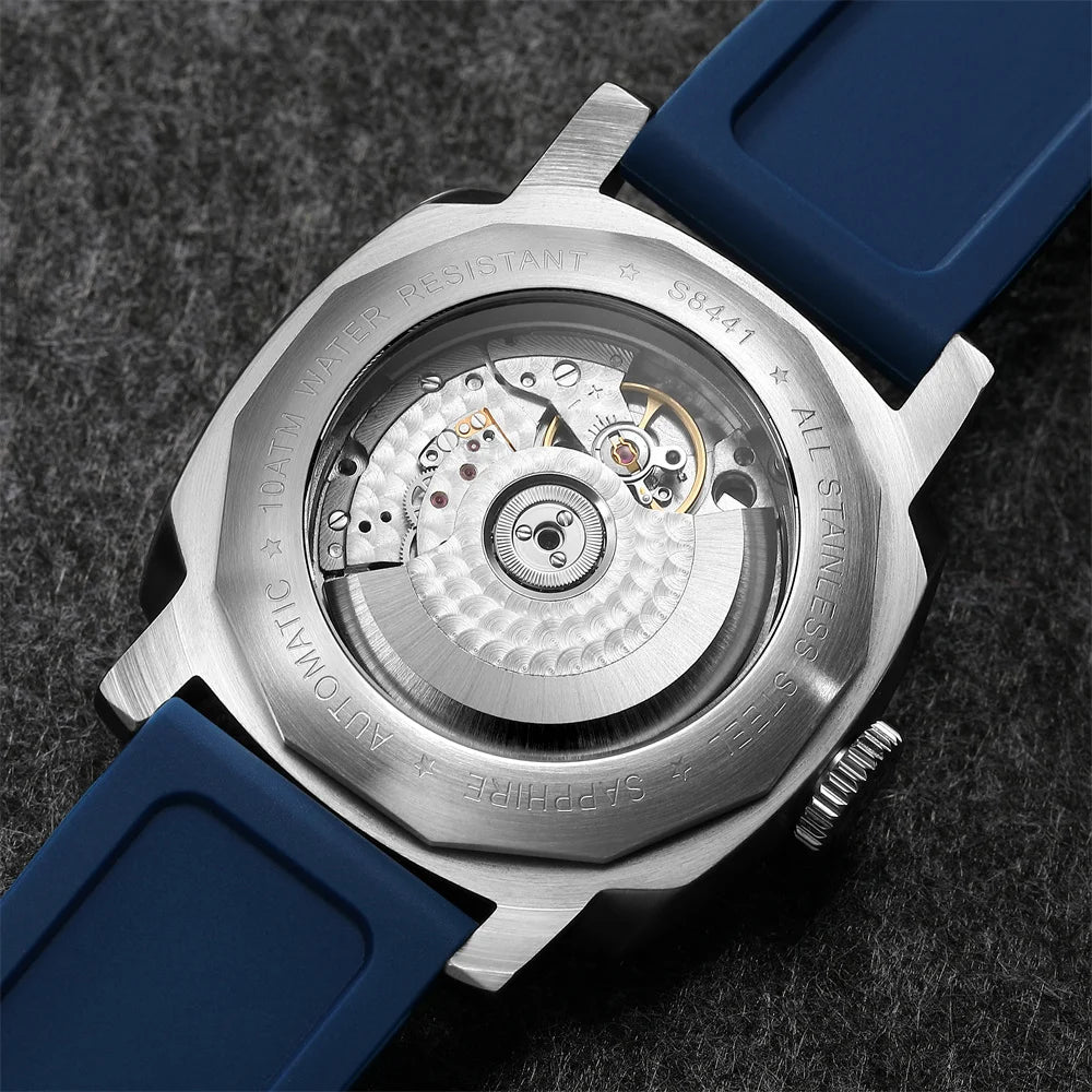 SEAKOSS GMT Super Luminous Diving Automatic Mechanical Watch Men 10ATM 1963 Seagull st2557 Movement Calendar Sapphire Wristwatch