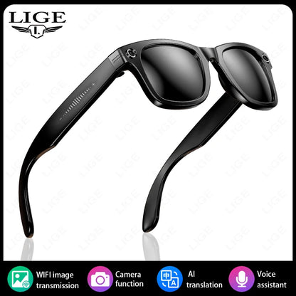 2026 New AI Smart Glasees With 800W Camera Video Recording AI Photo Recognition Bluetooth Call Translation Voice Sunglasses Man