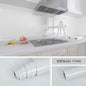 10M x 80CM Marble Self Adhesive Wallpaper Waterproof Oil Proof Kitchen Stickers Thermostability Decorative Film Home Decor