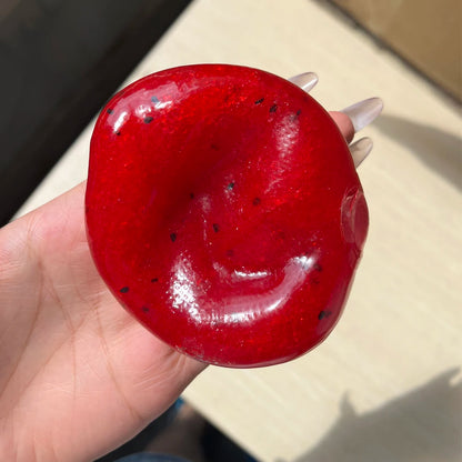 Crunchy Squishy Caramel Pudding Stress Ball Fidget Toys Food-shaped Pudding ASMR Sensory Stress Relief Toys for Adults Gift