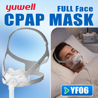 Yuwell YF-06 Cpap Mask with Headgear Full Mask Auto CPAP APAP BIPAP For Medical Air Breathing Machine Sleep Apnea Anti Snoring