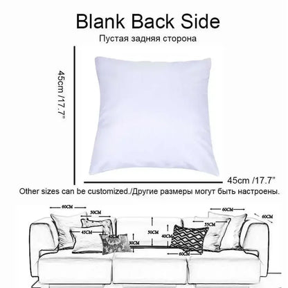 Cartoon rainbow sun pattern printing pillowcase children's room decoration home decoration living room sofa cushion cover