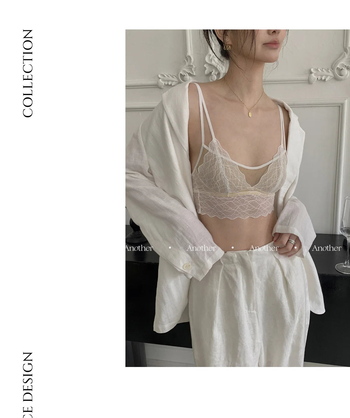 Sexy Lace Bralette No Underwire | French Triangle Cup Bra | Summer Thin Breathable for Women | Slimming Strappy Back Lingerie