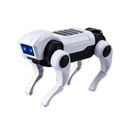 Electric Walking Mechanical Dog with Blue LED Lights Cool Quadruped Robot Pet Bionic Puppy Toy Birthday Gift for Smart Kids