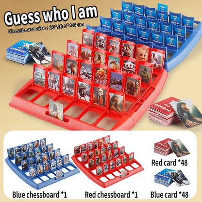 Italian Brainrot Guess Who I Am Game Tung Tung Tung Sahur Tralarero Tralala AI Abstract Animals Puzzle Board Game Cards Gift Toy
