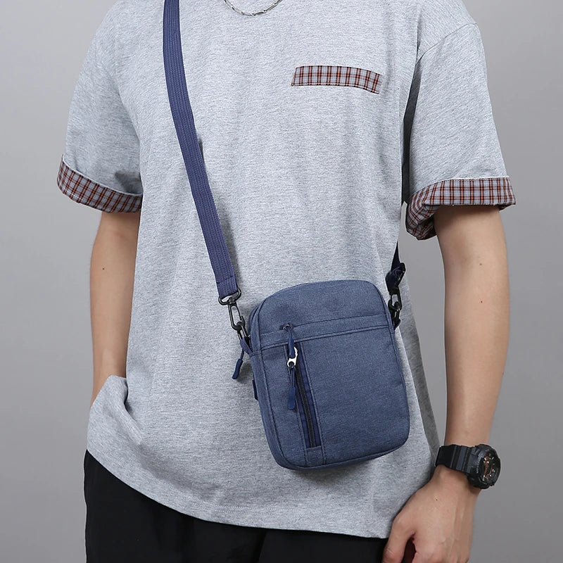 Lightweight Crossbody Bag Men Women Phone Water Resistant Nylon Commuter Travel Student Wallet Card Holder Mini Purse