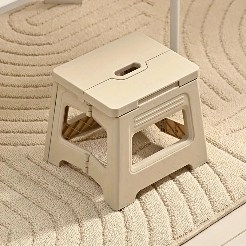 Portable Adjustable PP Stool Non Slip Lightweight Space Saving Seat for Kitchen Bathroom Travel Fishing Home