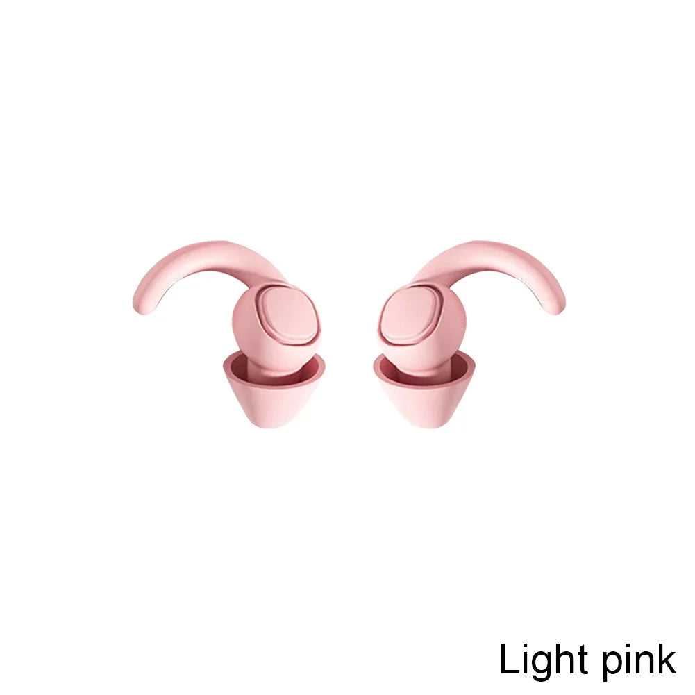 Soft Silicone Sleeping Ear Plugs Sound Insulation Ear Protection Earplugs Anti-Noise Plugs for Travel Silicone Noise Reduction