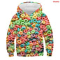 3D Print Funny Food Tops Candy Macaron Girls Boys Hoodies Kids Hooded Sweatshirts Teens Clothes 2021 Children Nutella Pullovers